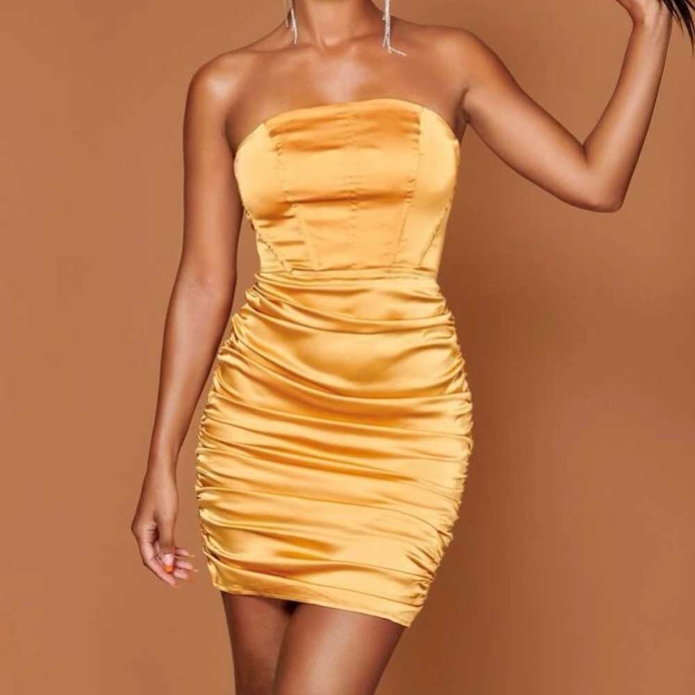 SHEIN BAE Ruched Dress